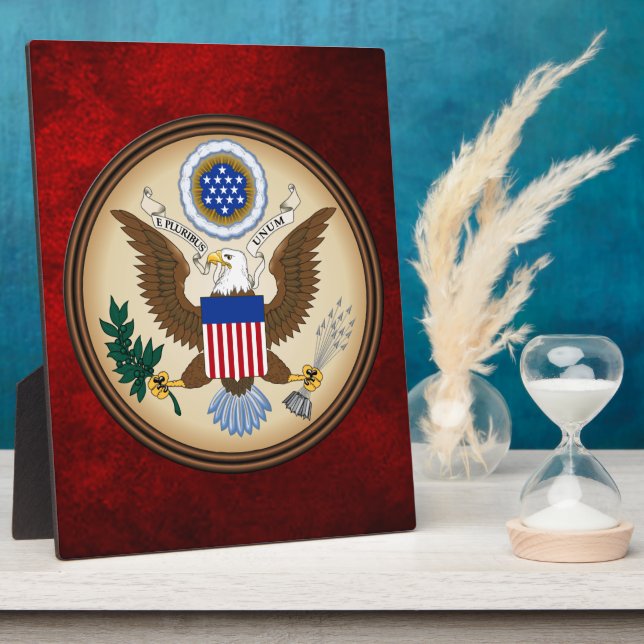 PLACA EXPOSITORA GRAN SELLO DE LOS ESTADOS UNIDOS (Lado)