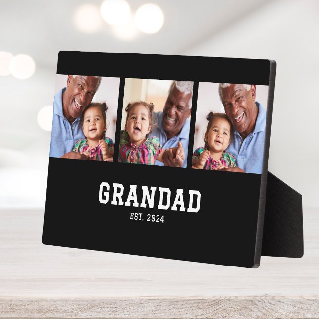 Placa Expositora Grandad Established Elegant Bold Black 3 Photo (Subido por el creador)