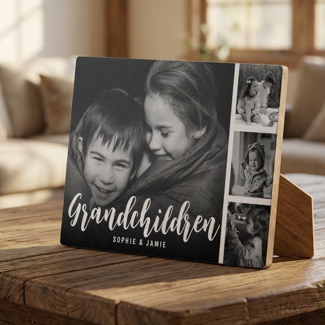 Placa Expositora Grandchildren Customized Photo Collage Plaque (Subido por el creador)