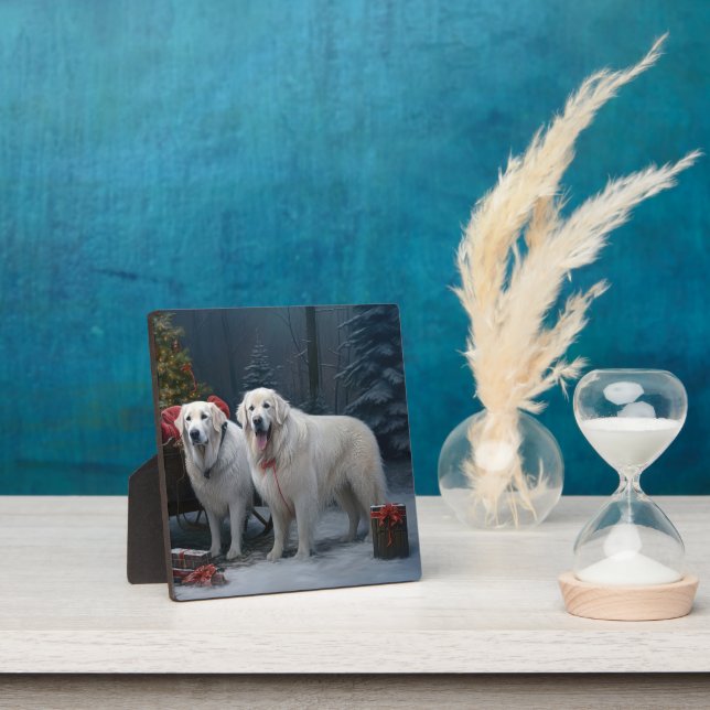 Placa Expositora Grandes Pirineos Decoración de Navidades Snowy Sle (in situ)