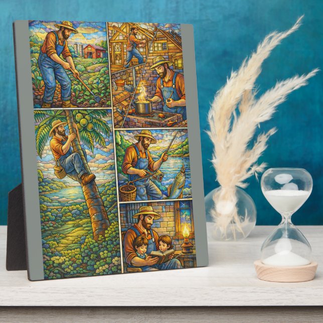 Placa Expositora Grandfather Dad Father's Day  (Lado)