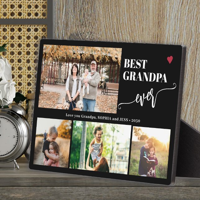 Placa Expositora Grandkids photo collage best grandpa ever  (Subido por el creador)