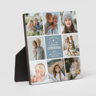 Placa Expositora GRANDMA "el Collage de fotos más querido"