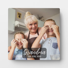 Placa Expositora Grandma Est. White script photo