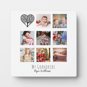 PLACA EXPOSITORA GRANDPA GIFT COLLAGE DE FOTOS ORGULLOSA GRANDAD