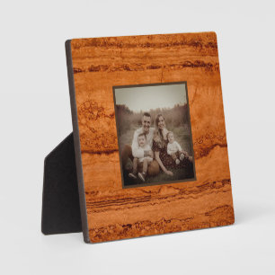 Placa Expositora Granito de cañón de cobre, oro ámbar montañas Sedo