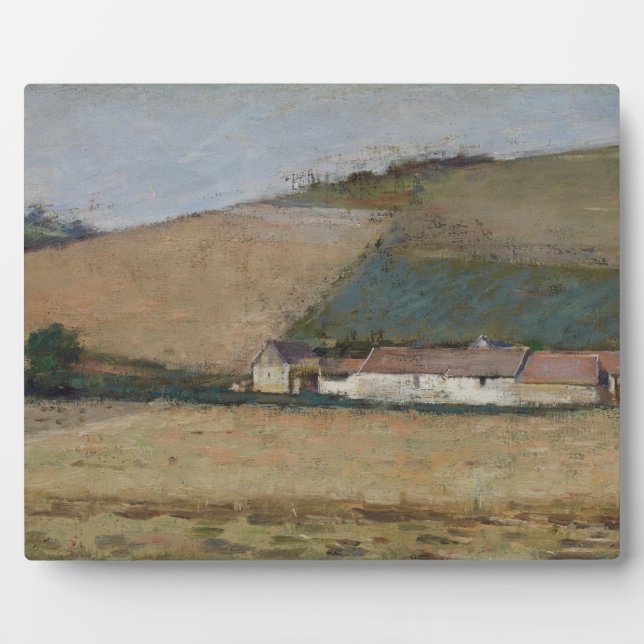 Placa Expositora Granja entre colinas, Giverny, c.1887 (Frente)