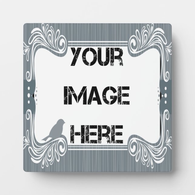 Placa Expositora Gray Bird Art Plaque (Frente)