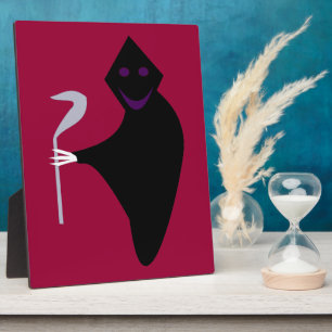 Placa Expositora Grim Reaper Halloween Plaque