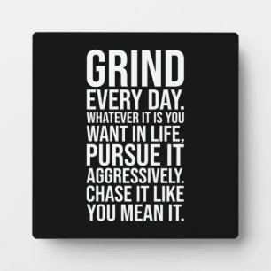 Placa Expositora Grind Every Day - Motivation