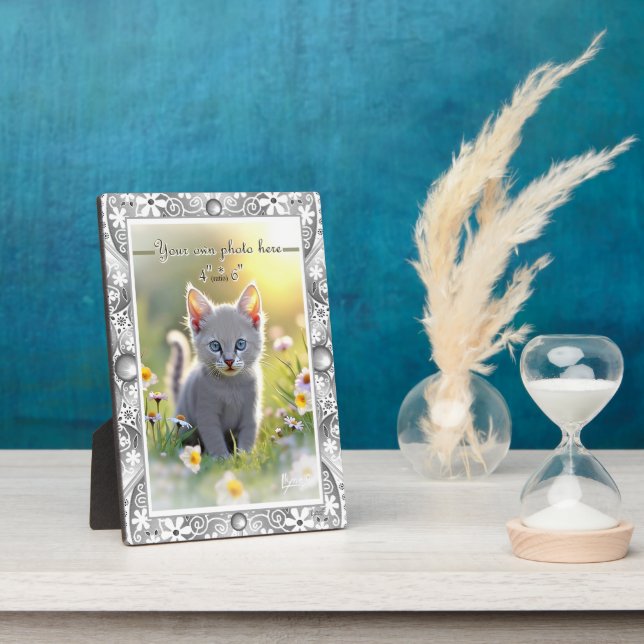 Placa Expositora Gris de encaje cerámico (Lado)