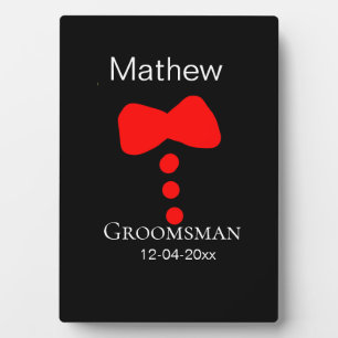 Placa Expositora groomman add name año camiseta de la proa negra ti