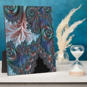 Placa Expositora Groovy Colorful Boho Hippie Mandelbrot Arte Fracta