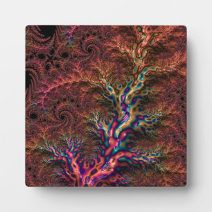 Placa Expositora Groovy Psicodélico Trippy Funky Colorido Fractal