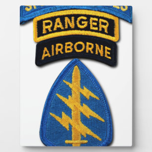 Placa Expositora Grupo de Fuerzas Especiales Berets Verdes SF SOF S
