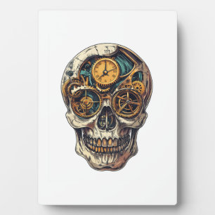 Placa Expositora Guardián de cráneo y reloj