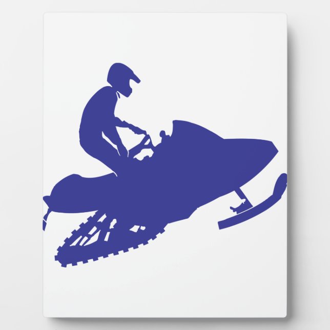 Placa Expositora Guay Blue Snowmobiler (Frente)