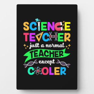 Placa Expositora Guay de profesor de ciencias