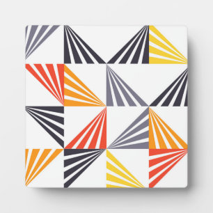 Placa Expositora Guay, triángulos únicos, de moda, urbanos y colori