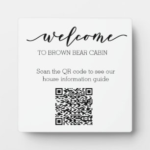 Placa Expositora Guía STR Guía de información de código QR Guía de