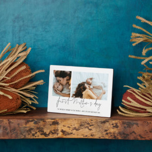 Placa Expositora Guión de 2 fotos del primer Día de la Madre modern