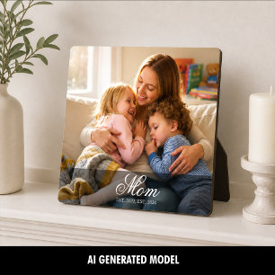 Placa Expositora Guión elegante establecido por mamá personalizado