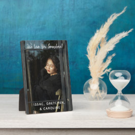 Placa Expositora Guión fotográfico personalizado te queremos