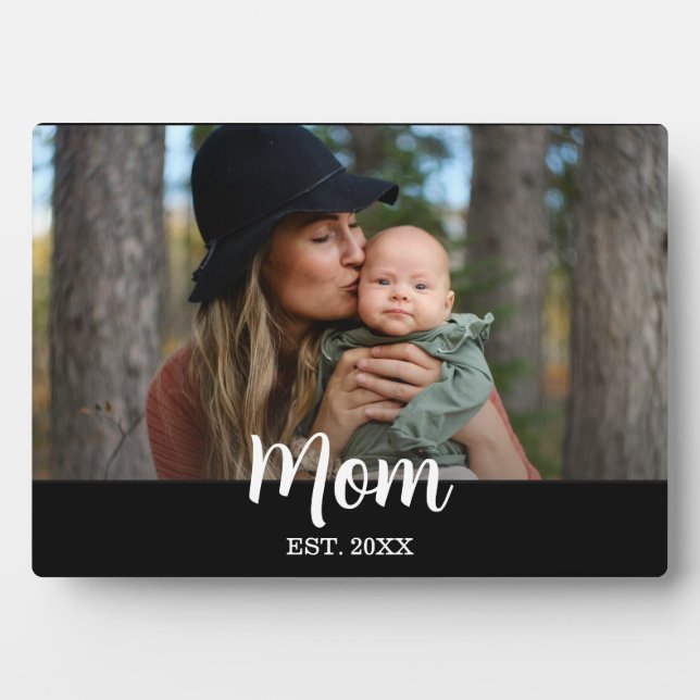 Placa Expositora Guión personalizado Foto Est. Mamá  (Frente)