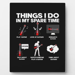 Placa Expositora Guitarist Guitar Addicted Guitarist Music Birthday
