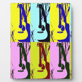 Placa Expositora Guitarras de arte pop