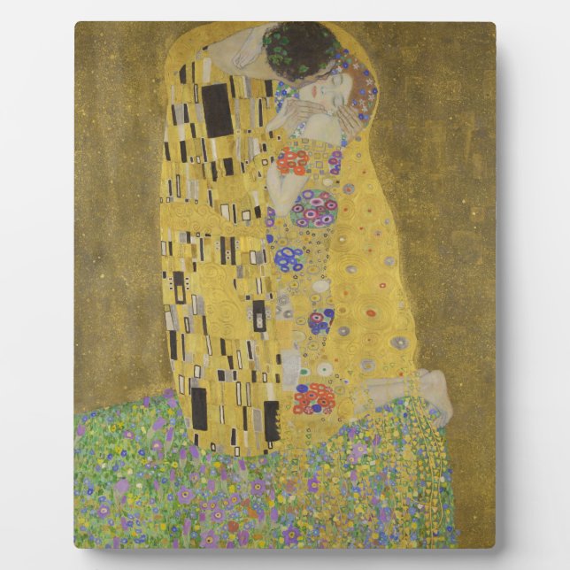 Placa Expositora Gustav Klimt "El beso" (Frente)