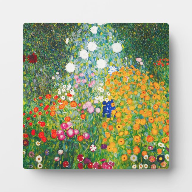 Placa Expositora Gustav Klimt Flower Garden Plaque (Frente)
