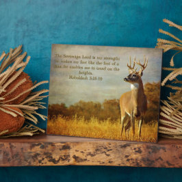 Placa Expositora Habakkuk 3:18 Inspirador