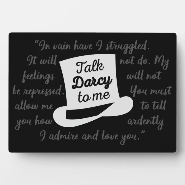 Placa Expositora Háblame de Darcy II (Frente)