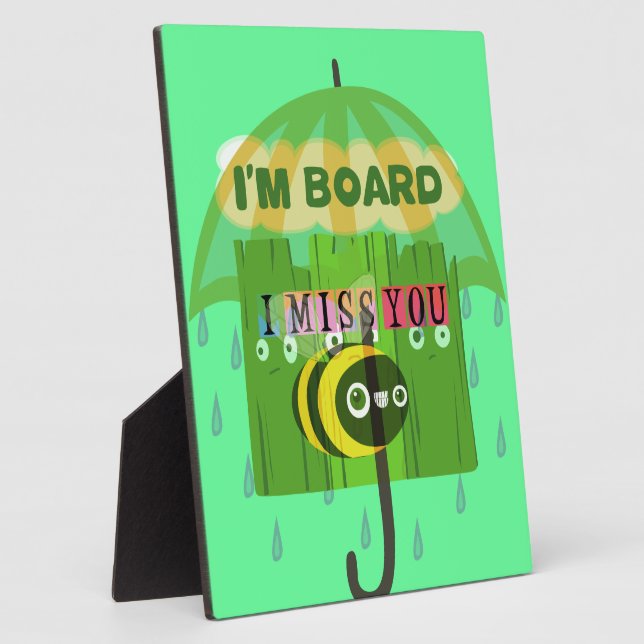 Placa Expositora Hablando en sentido amplio, te extraño (Lado)