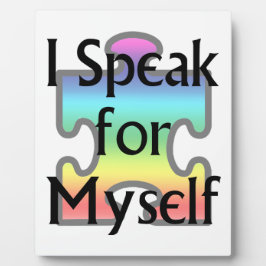 Placa Expositora Hablo por mí mismo