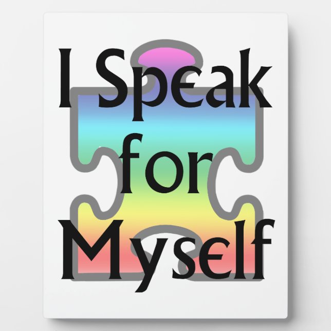 Placa Expositora Hablo por mí mismo (Frente)