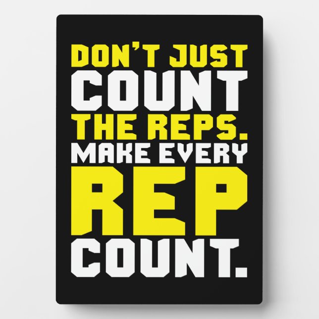 Placa Expositora Hacer cada recuento de representantes: Motivación  (Frente)