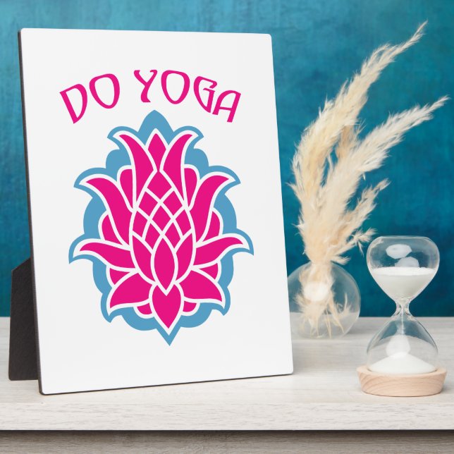 Placa Expositora Hacer yoga (Lado)