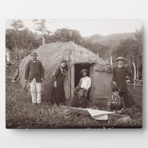 Placa Expositora Haciendo Tappa, una tela nativa, c.1875 (foto sepi