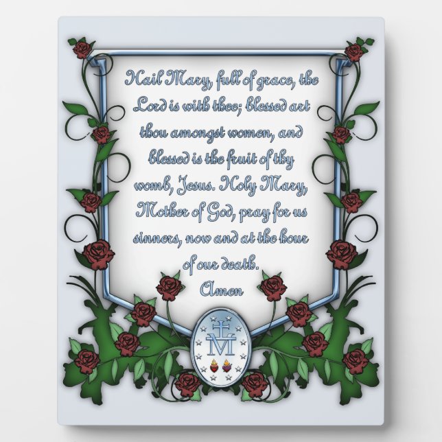 Placa Expositora Hail Mary (Frente)