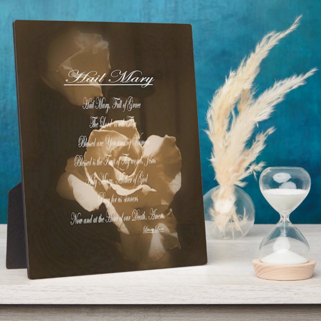Placa Expositora Hail Mary Prayer (Lado)