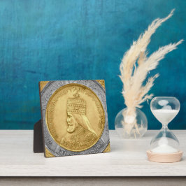 Placa Expositora Haile Selassie HIM Jah Rastafari Aufsteller