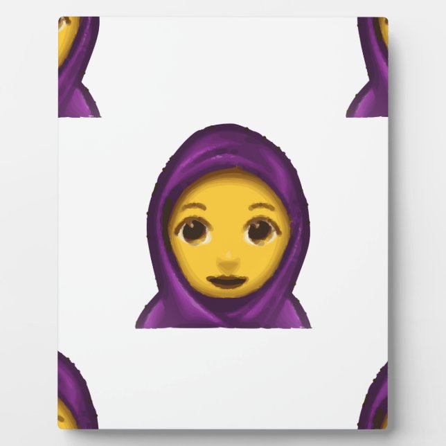 Placa Expositora hajib de emoji (Frente)