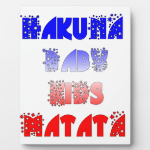 Placa Expositora Hakuna Matata Baby & Kids: Diseño de Colores Franc