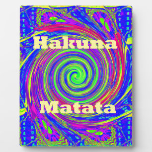 Placa Expositora Hakuna Matata - Diseño con colores vibrantes