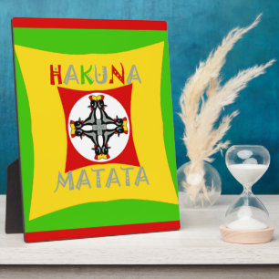 Placa Expositora Hakuna Matata Fun Rasta Colores: Vibrante y despre
