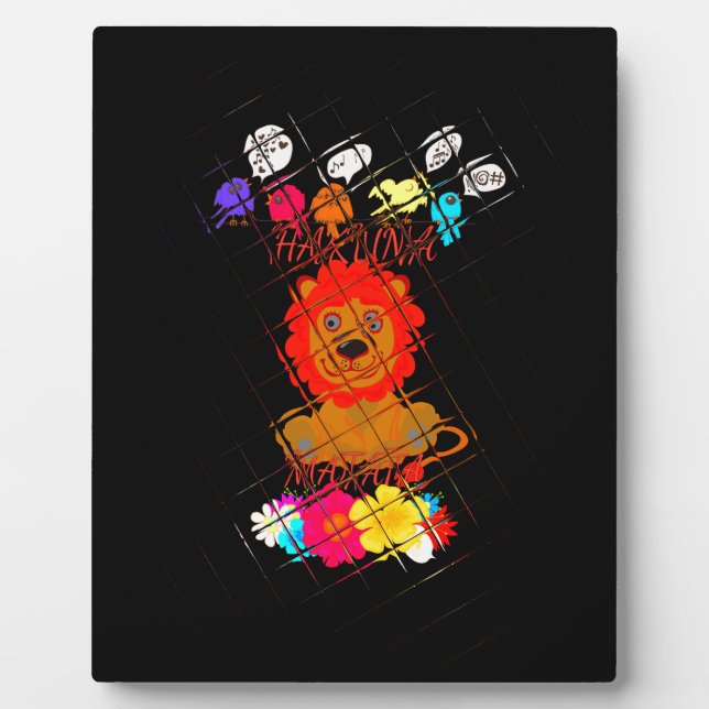 Placa Expositora Hakuna Matata lindo bebé rey (Frente)