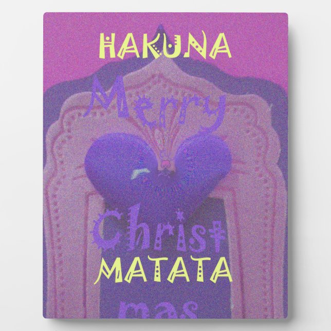 Placa Expositora Hakuna Matata Merry Christmas Love Design.jpg (Frente)