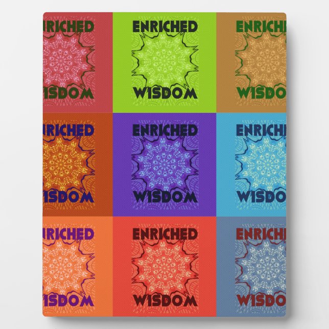 Placa Expositora Hakuna Matata Sabiduría Enriquecida (Frente)